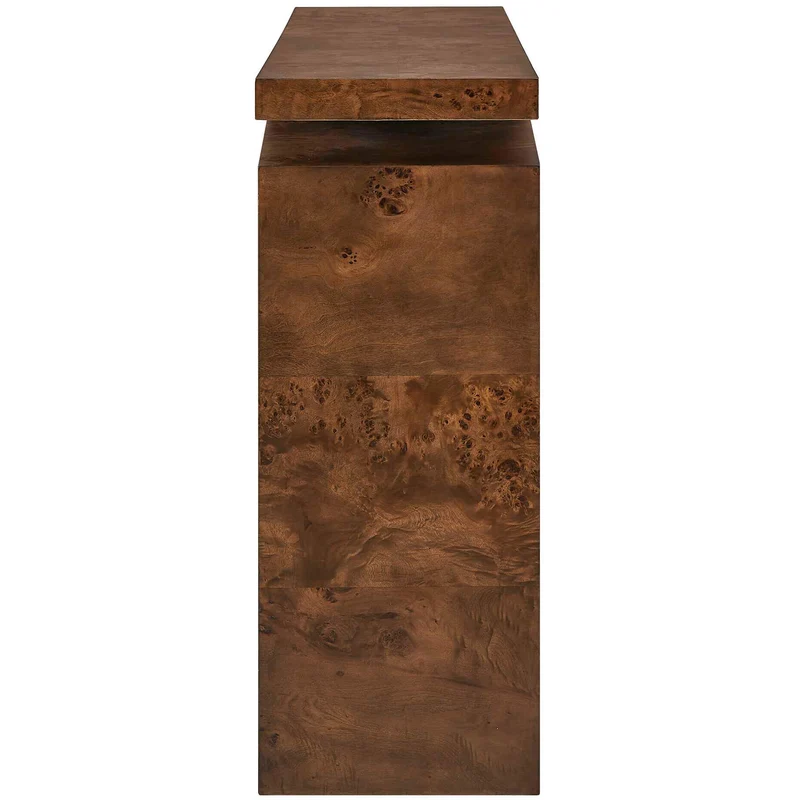 Naoko Burl Wood Console Table