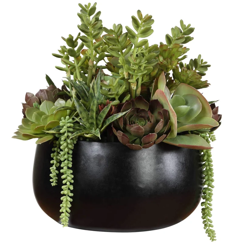 Mico Indoor-Outdoor Succulent Centerpiece