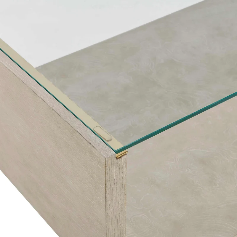Maeva Modern Glass Coffee Table
