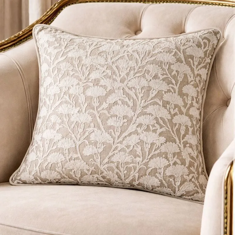MaliniLarge Cassia Taupe Cushion | OUTLET