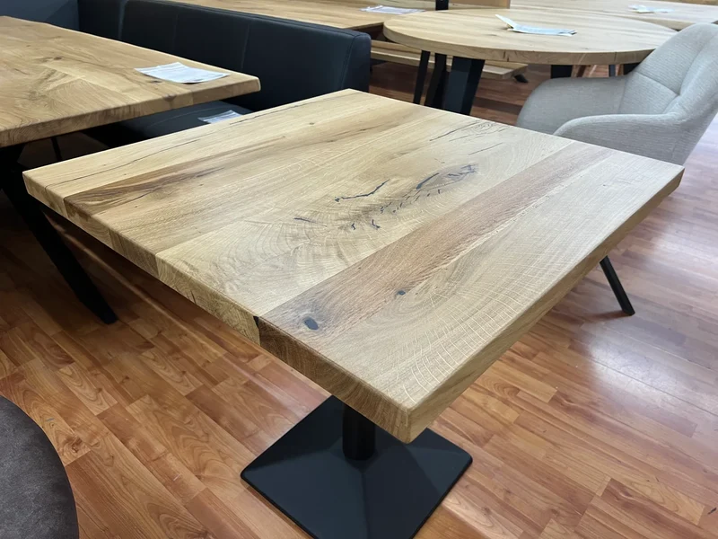 Tisch - Platte + VOLLMASSIV 4cm + Eiche + Lagernd