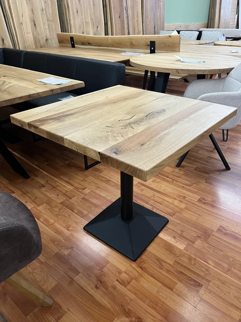 Tisch - Platte + VOLLMASSIV 4cm + Eiche + Lagernd