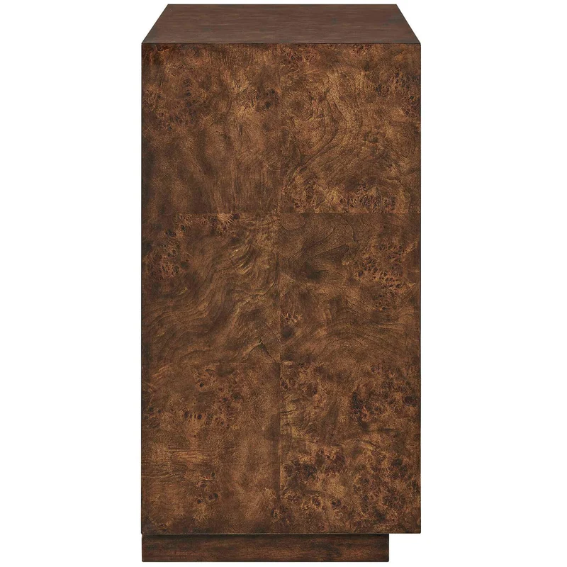 Flores Burl Wood 2 Door Cabinet