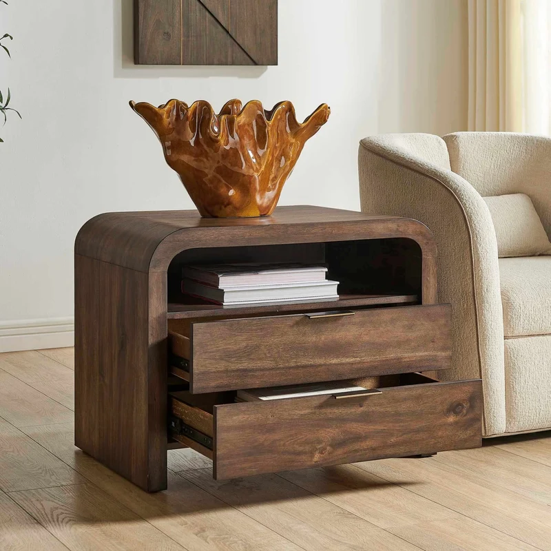 Decatur Dark Walnut Side Table