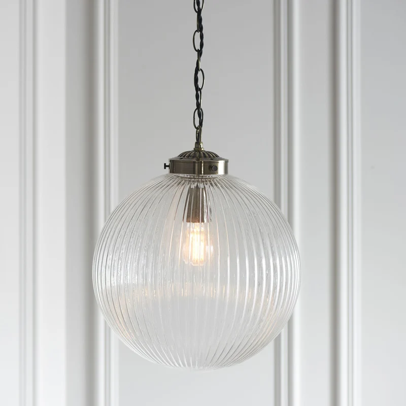 Belle Pendant Light Clear Glass Large | OUTLET