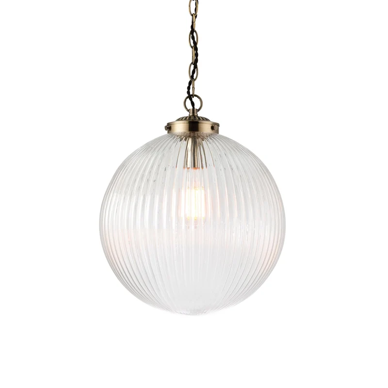 Belle Pendant Light Clear Glass Large | OUTLET
