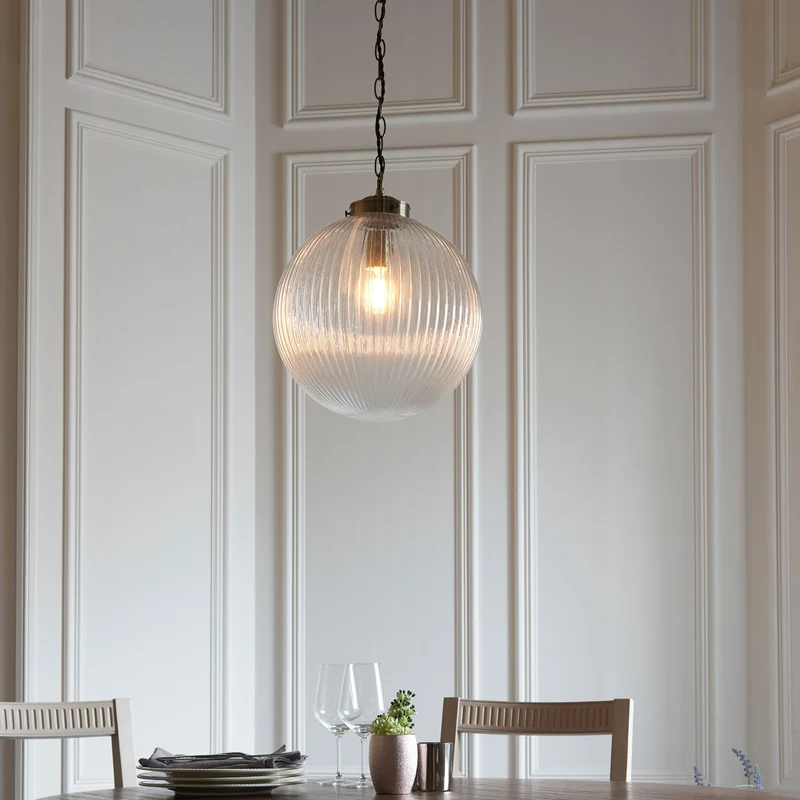 Belle Pendant Light Clear Glass Large | OUTLET