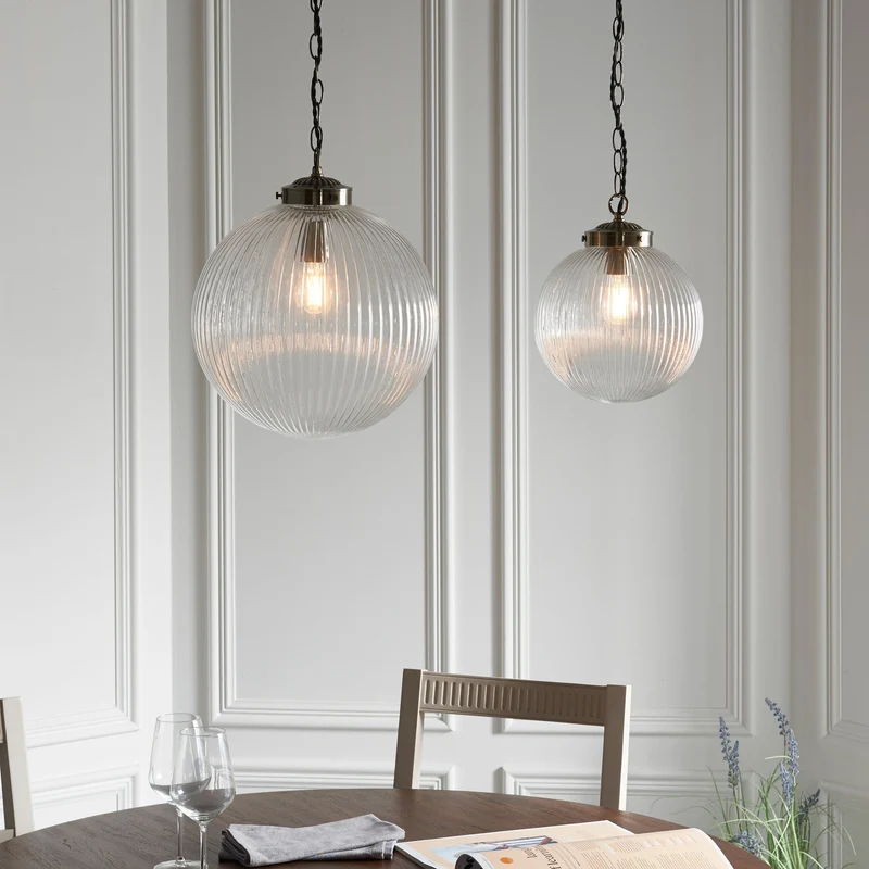 Belle Pendant Light Clear Glass Large | OUTLET