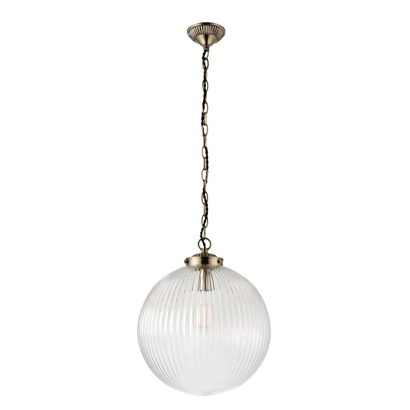 Belle Pendant Light Clear Glass Large | OUTLET