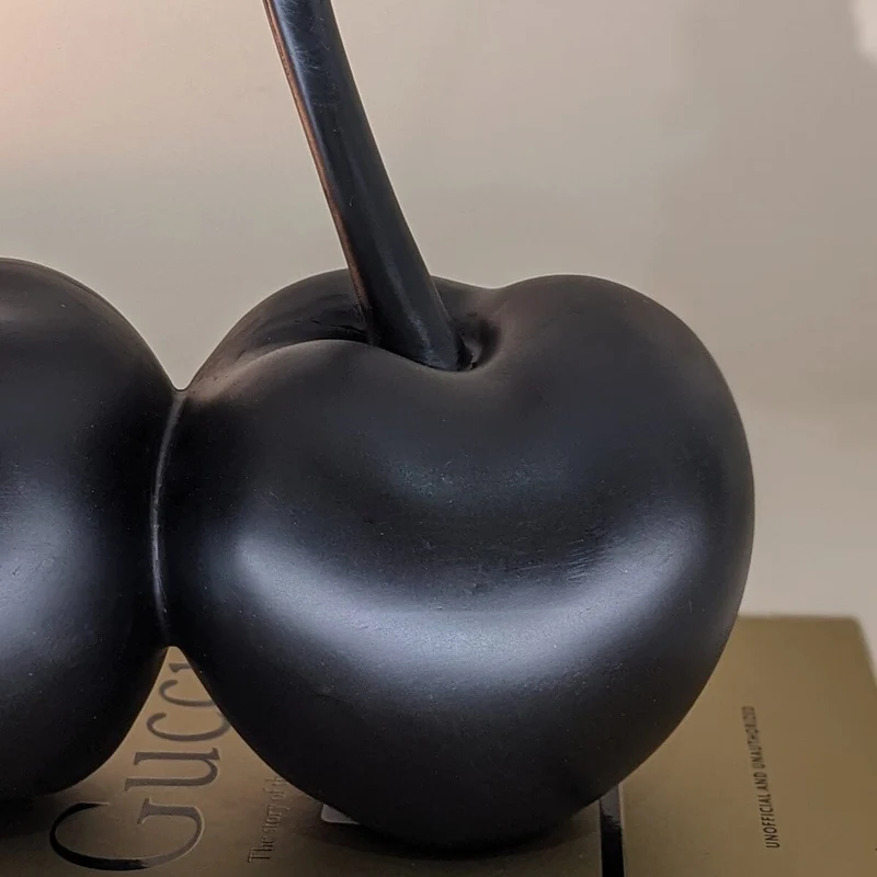 Black Decorative Cherry Ornament