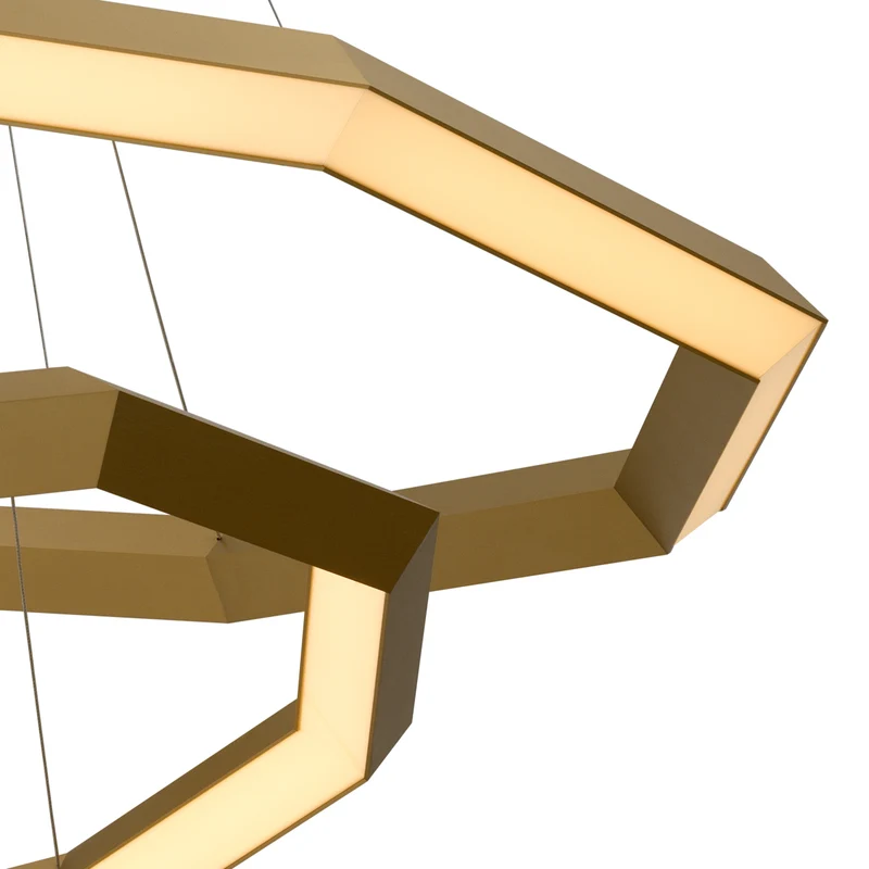 Helvetia LED Polygon Chanderlier