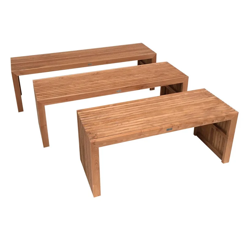Teak Gartenbank ohne Lehne Sylt, 170 cm