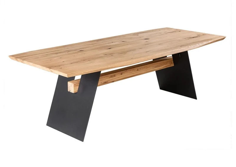 Esstisch Tisch + Schweizer Kante + Massivholz Eiche 200x100cm