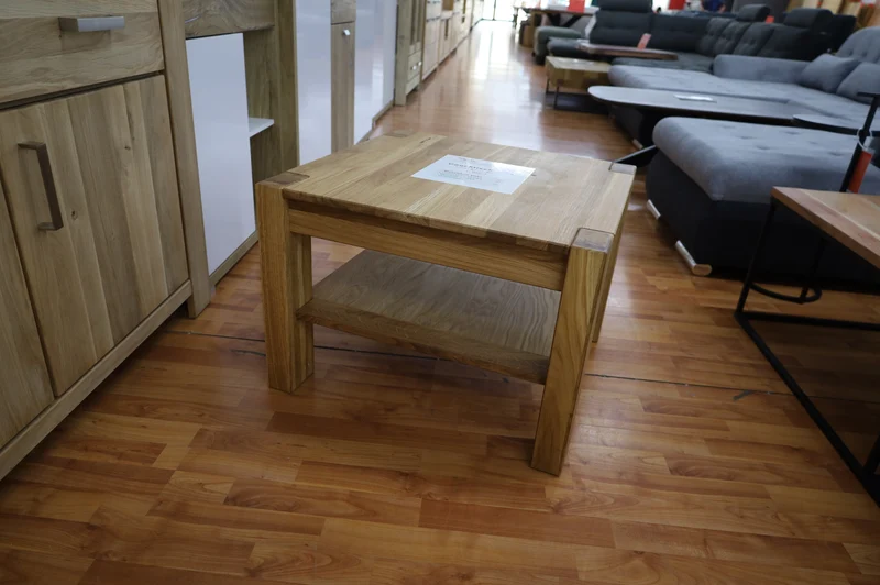 Couchtisch + Massiv Holz Eiche + zusätzliche Ablage