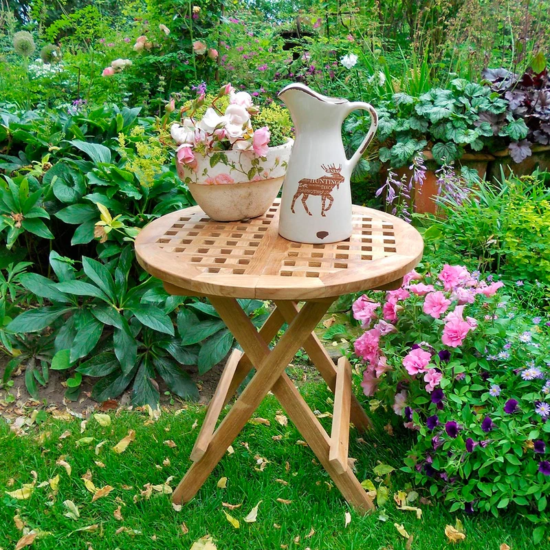 Kleiner Gartentisch Bali, rund 50 cm