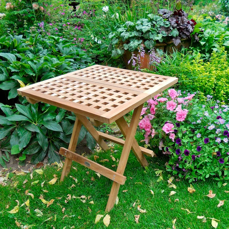Kleiner Gartentisch Bali, quadratisch 50x50 cm