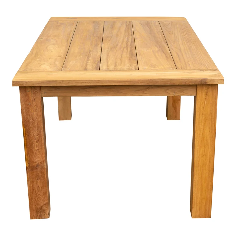 Teak Gartentisch Bora, rustikal