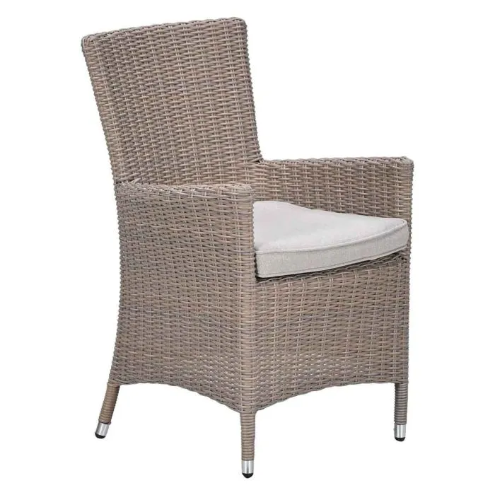 Garden Impressions Costa tuinstoelen set van 6 wicker met kussen