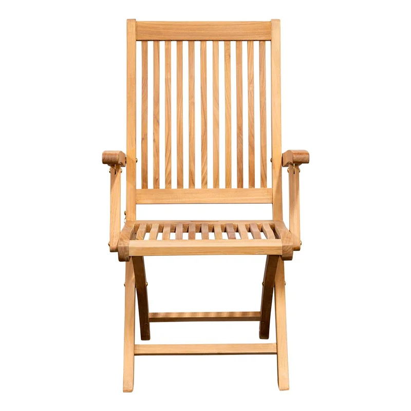 Teak Gartensessel wetterfest Inate, klappbar