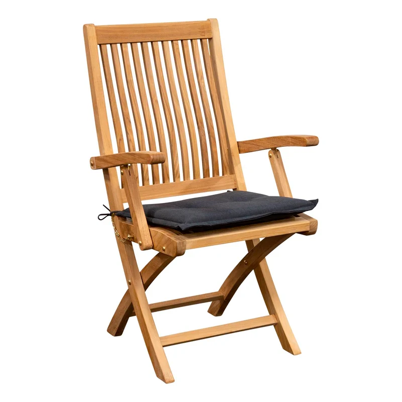 Teak Gartensessel wetterfest Inate, klappbar
