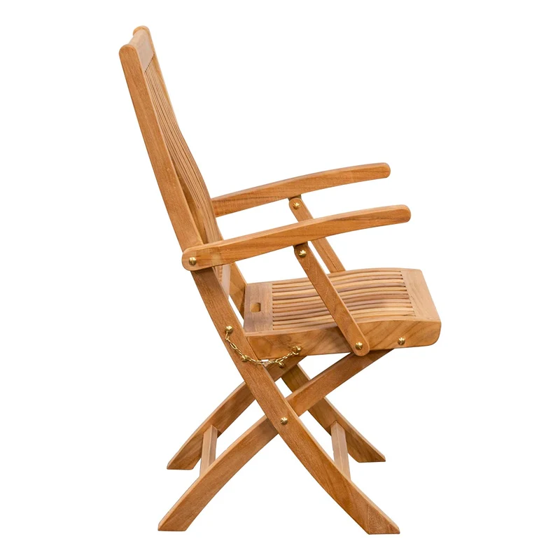 Teak Gartensessel wetterfest Inate, klappbar