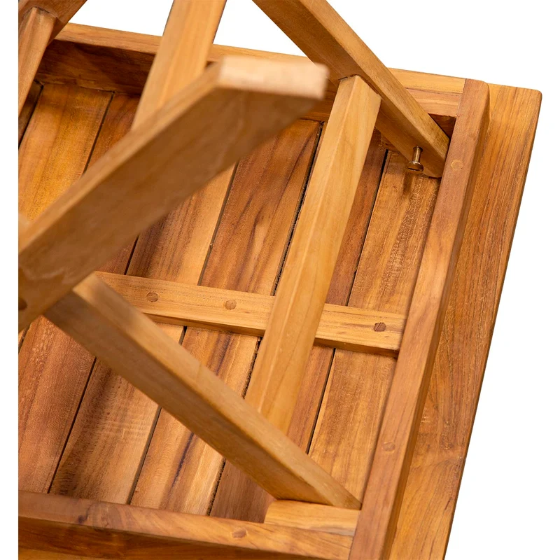 Teak Classic Beistelltisch klappbar quadratisch - 45 x 45 cm