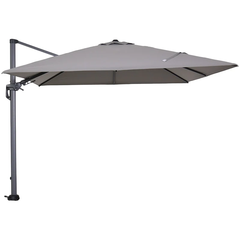 Garden Impressions Hawaii parasolset 300x300 lichtgrijs 90 kg