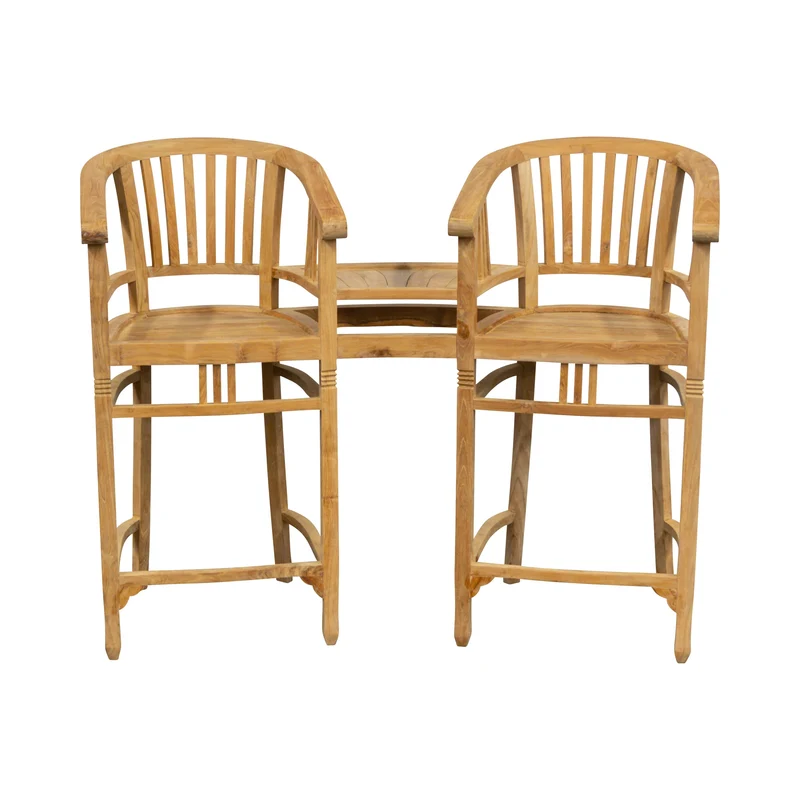 Teak Bar Loveseat Doppelstuhl Oxford