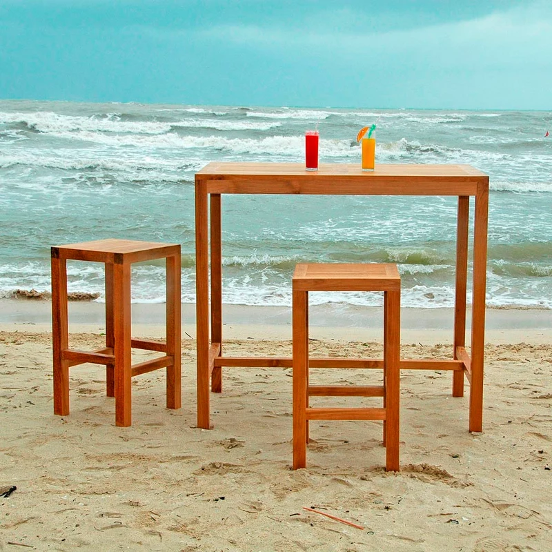 Teak Barhocker Bristol