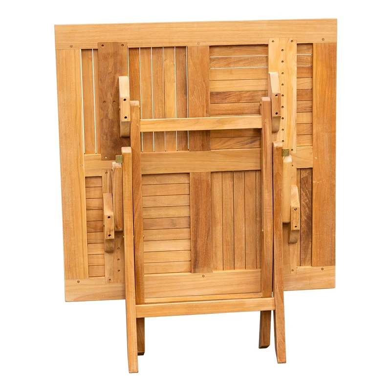 Kleiner Klapptisch Holz Henley - Quadratisch, 50 x 50 cm