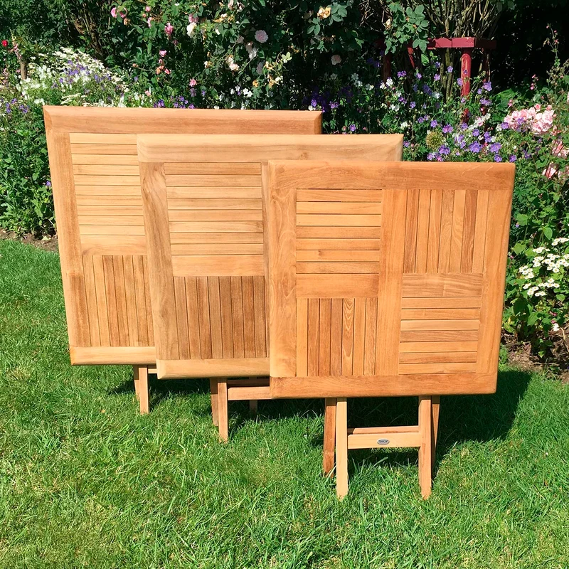 Kleiner Klapptisch Holz Henley - Quadratisch, 50 x 50 cm