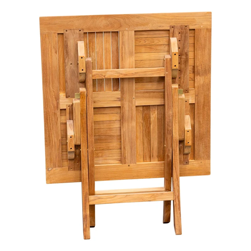 Kleiner Klapptisch Holz Henley - Quadratisch, 50 x 50 cm