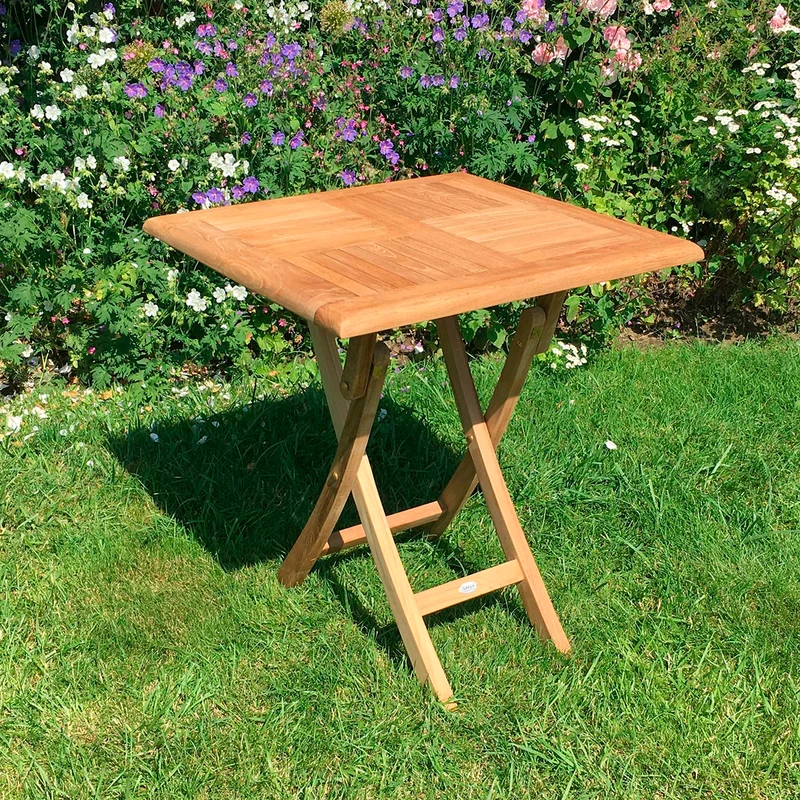Kleiner Klapptisch Holz Henley - Quadratisch, 50 x 50 cm