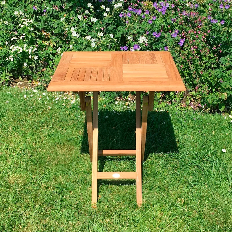 Kleiner Klapptisch Holz Henley - Quadratisch, 50 x 50 cm