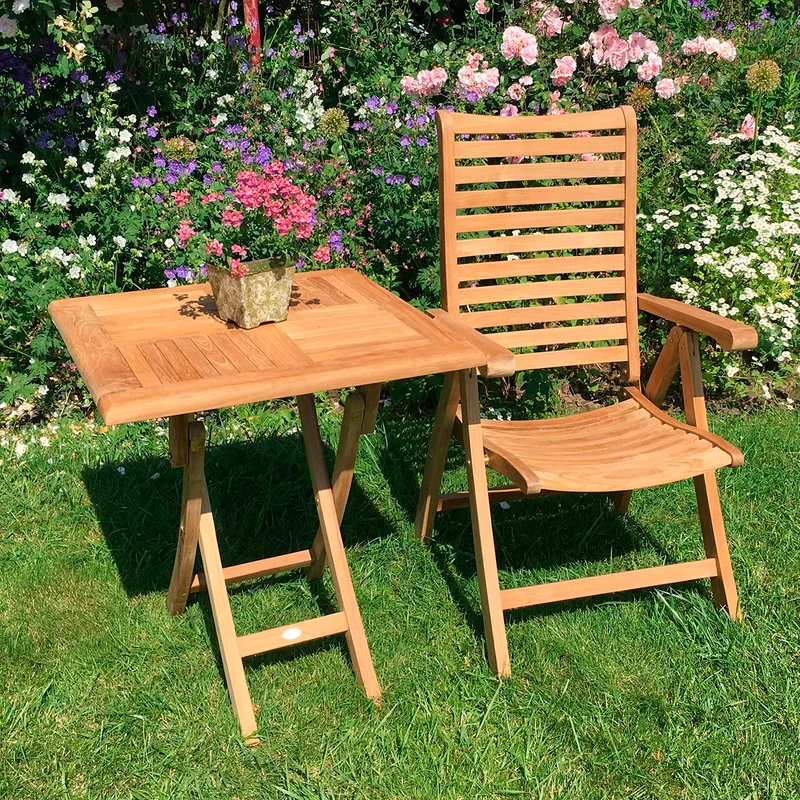 Kleiner Klapptisch Holz Henley - Quadratisch, 50 x 50 cm