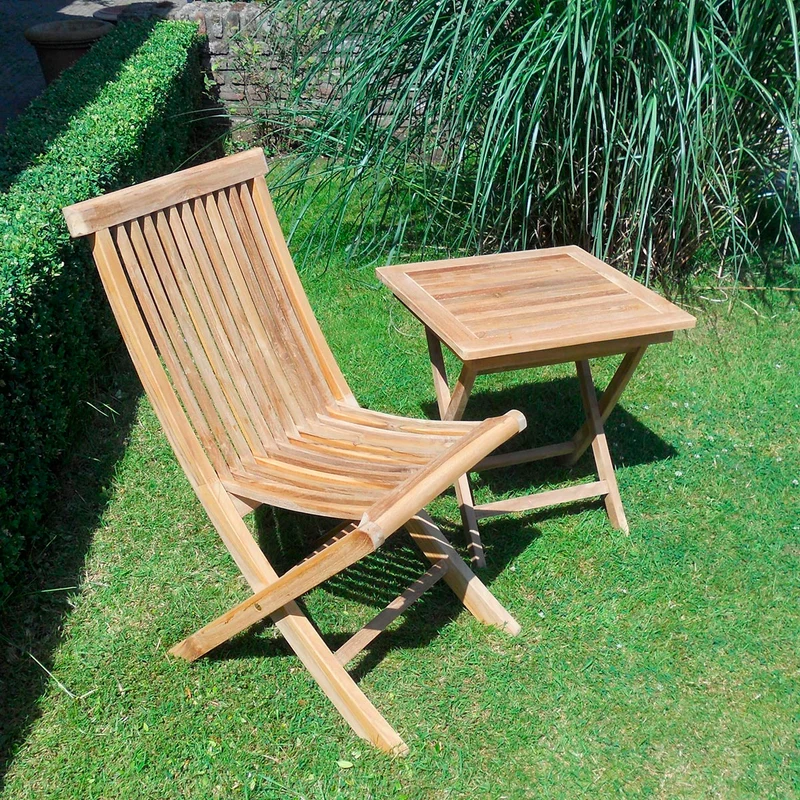 Teak Beistelltisch klappbar Exclusiv - 50x50cm