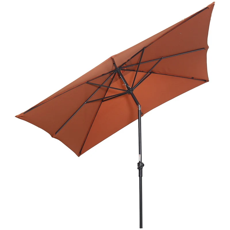 Garden Impressions Lotus parasolset 250x250 koper met voet en hoes