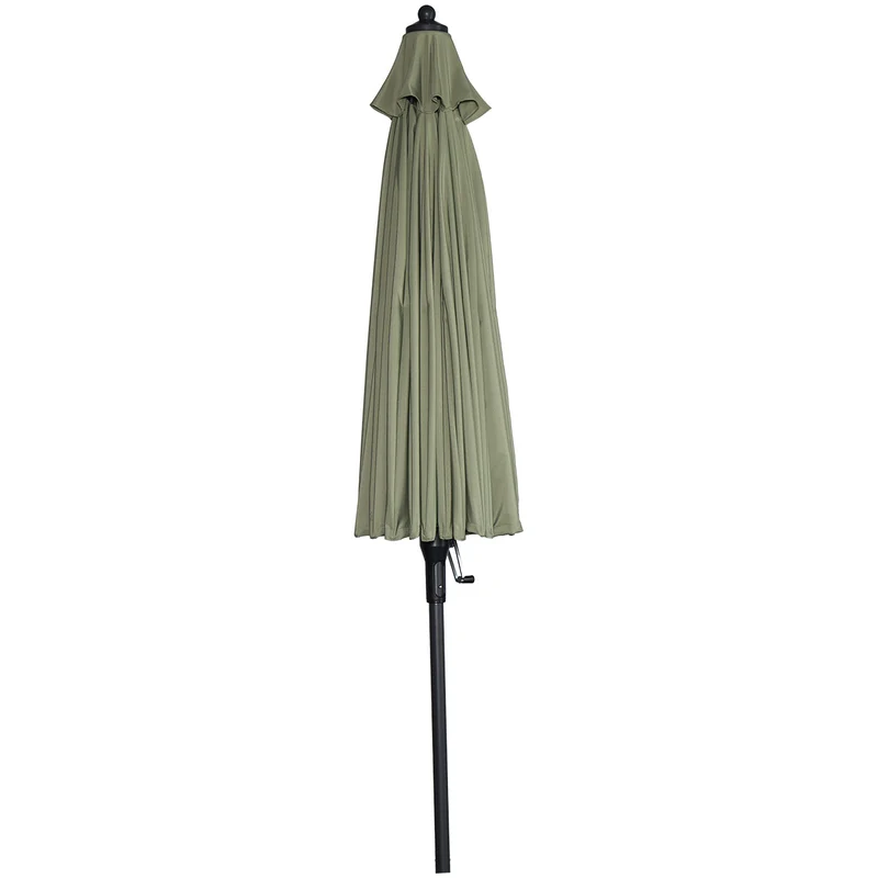 Garden Impressions Manilla parasolset olijf met voet 30 kg en hoes