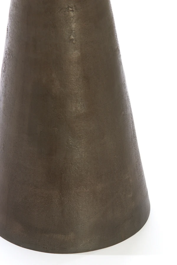 Side table 36x51 cm YNEZ dark brown marble+dark brown