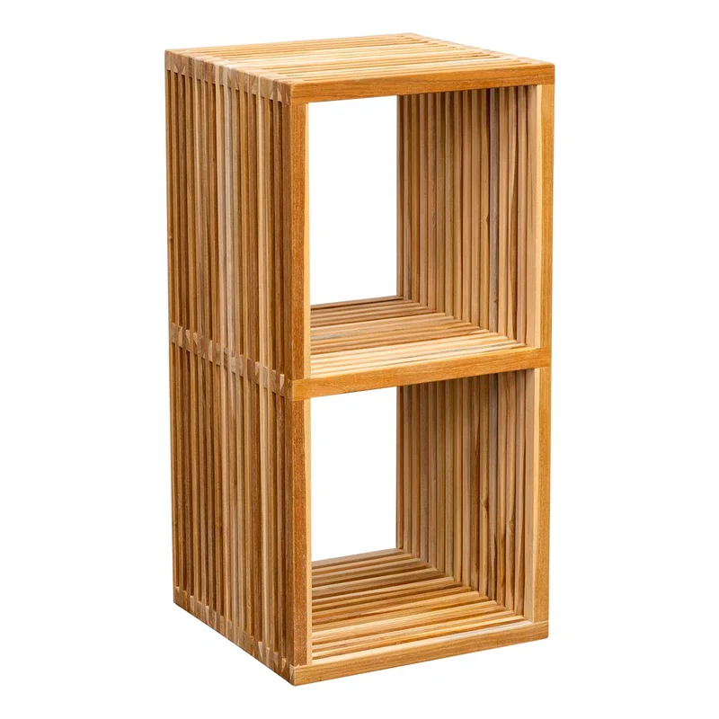 Teak Regal Sylt - rechteckig, 80 cm