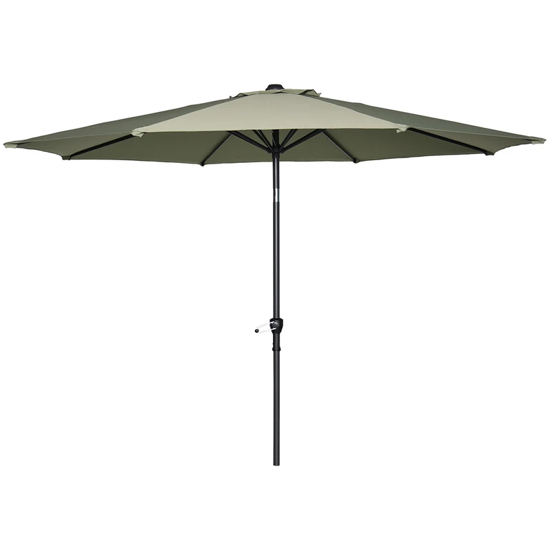 Garden Impressions Lotus parasol - Ø300 cm - carbon black - olijf