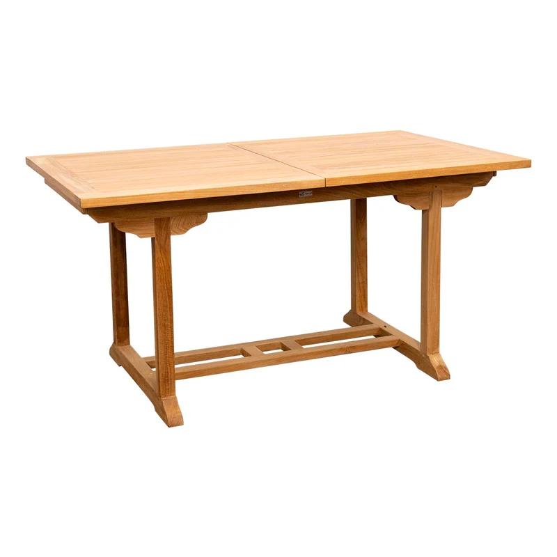 Teak Ausziehtisch Classic - rechteckig, 120/180 x 80 cm