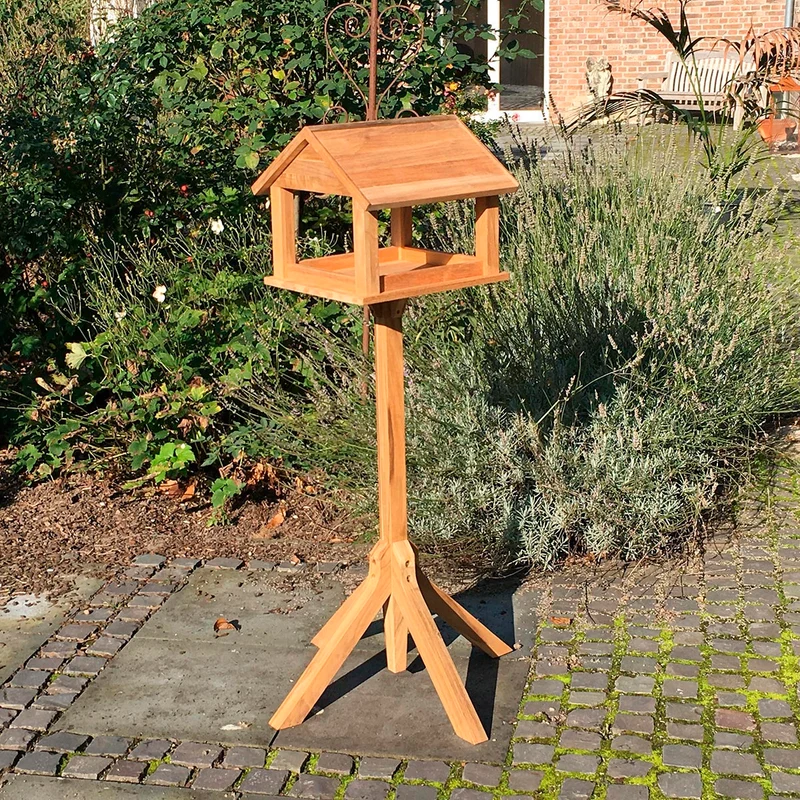 Teak Vogelhaus, massiv