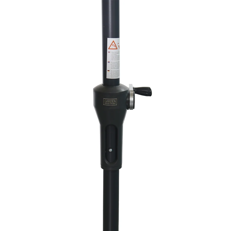 Garden Impressions Manilla parasol - Ø250 cm - carbon black - zwart
