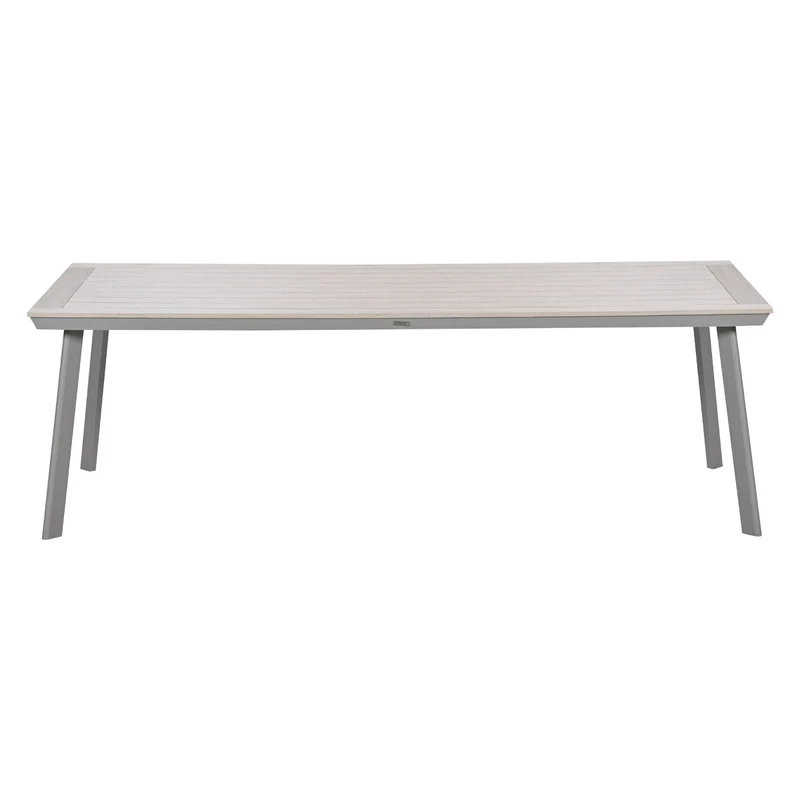 Garden Impressions Vigo dining tuintafel - 230x100 cm - taupe / light teak Vironwood