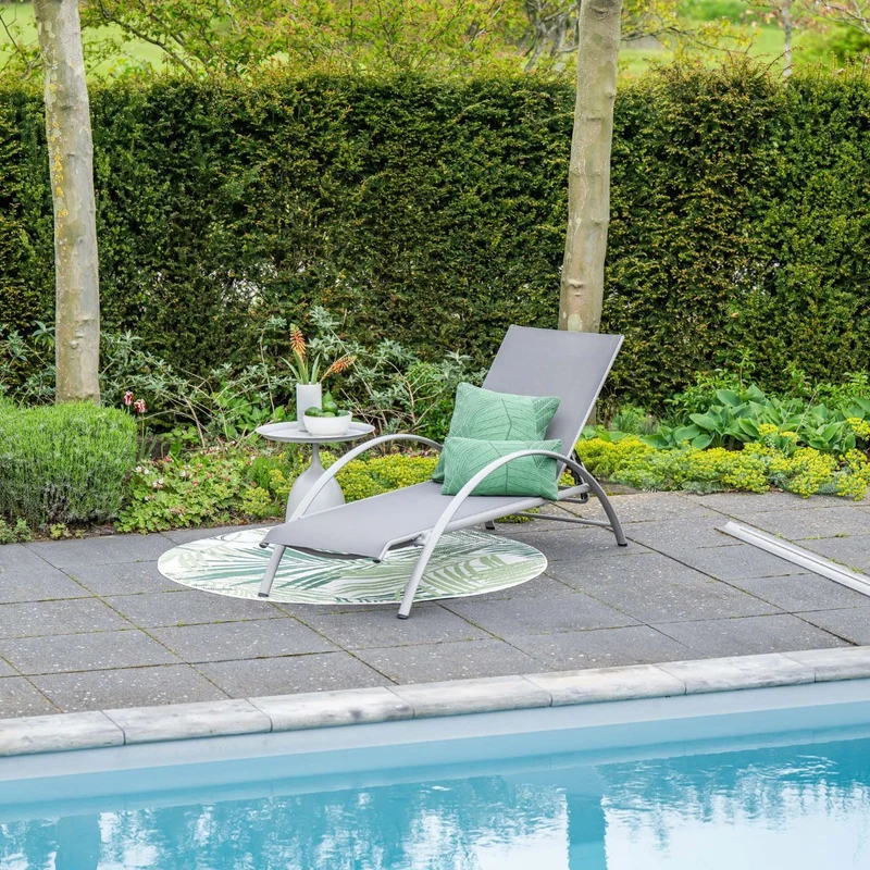 Garden Impressions Limone aluminium ligbed - taupe - taupe textileen