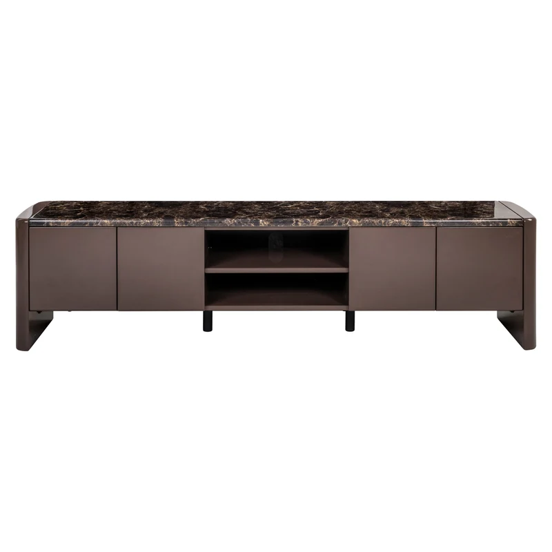 TV cabinet Almundi chocolat brown