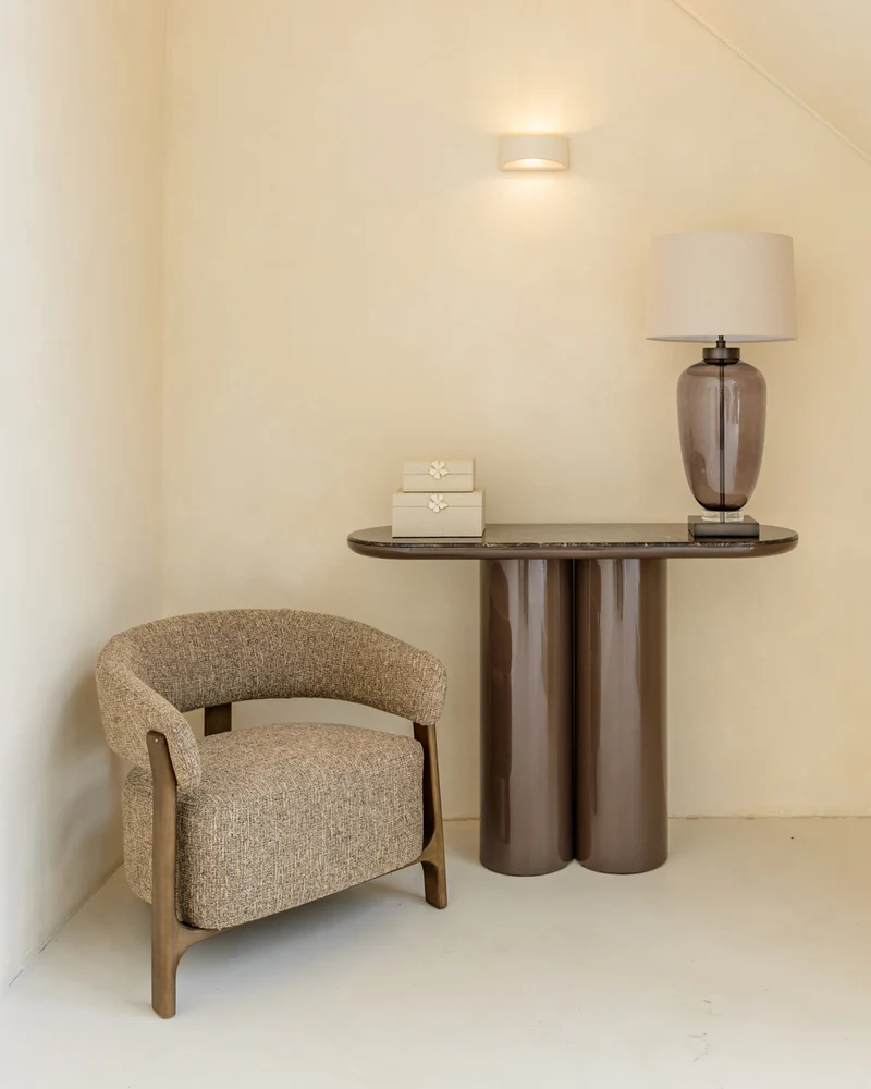 Console Almundi chocolat brown