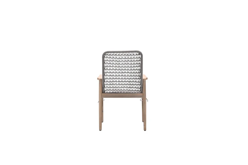 Skala dining fauteuil - acaciahout met white wash - rope taupe - grey sand