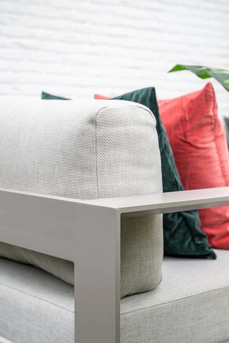 5-persoons stoel-bank loungeset - Levanto - taupe - Garden Impressions